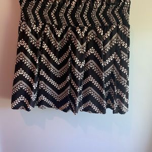 Joe B Black and White Designed Skirt